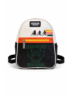 Stranger Things Hawkins High School Mini Backpack White/Black